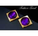 Boucles d'Oreilles Violettes