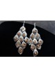 Boucles d'oreilles caramel