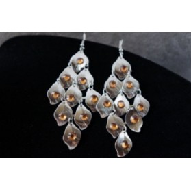 Boucles d'oreilles caramel