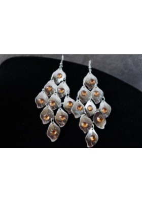 Boucles d'oreilles caramel