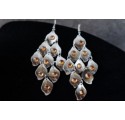 Boucles d'oreilles caramel