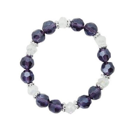 Bracelet Violet avec Perles