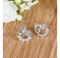 Boucles d'oreilles strass love