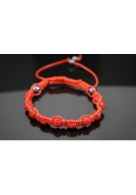 Bracelet shamballa rouge