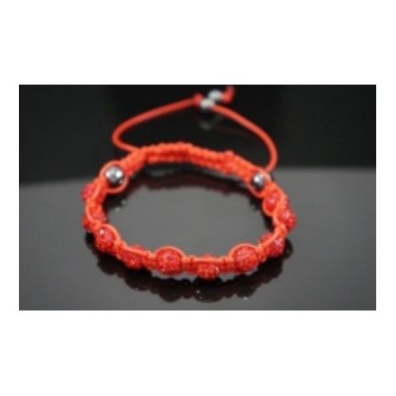 Bracelet shamballa rouge