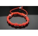 Bracelet shamballa rouge