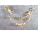 Collier Perles Caramel