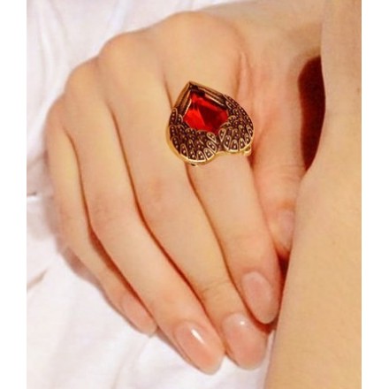 Bague cœur romantique