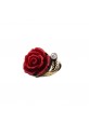 Bague rose rouge
