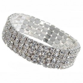 Bracelet manchette strass