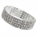 Bracelet manchette strass