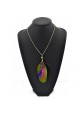 Pendentif Plume à Pois