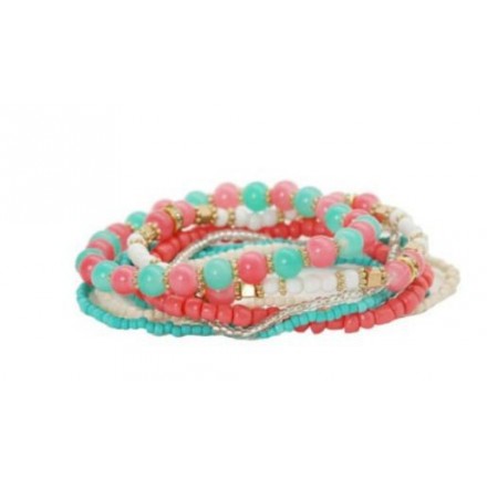 Lot de bracelets perlés