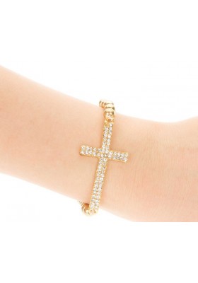 Bracelet Croix Strass