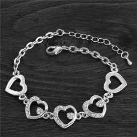 Bracelet Coeur Strass