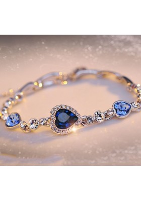 Bracelet Coeurs Bleus