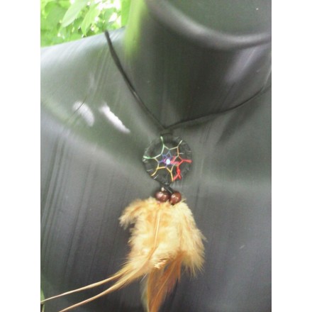 Pendentif Dreamcatcher Plumes