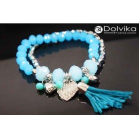 Bracelet perles turquoises