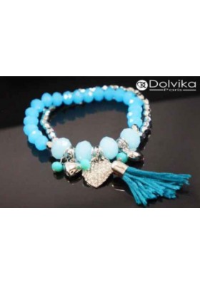 Bracelet perles turquoises