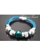 bracelet charms bleu