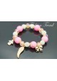 bracelet perles roses