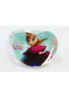 Bague Coeur Bleue Reine des Neiges : Anna