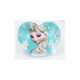 Bague Coeur Bleue Reine des Neiges : Elsa