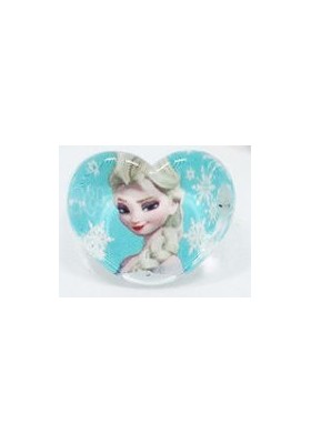 Bague Coeur Bleue Reine des Neiges : Elsa