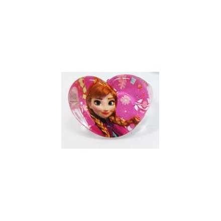 Bague Coeur Rose Reine des Neiges : Anna