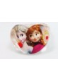 Bague Coeur Blanche Reine des Neiges : Elsa et Anna