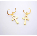 Boucles d'oreilles croix