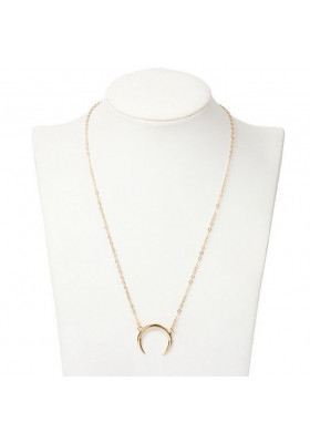 collier ras du cou croissant lune