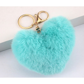 Porte-Clé Pompon Turquoise