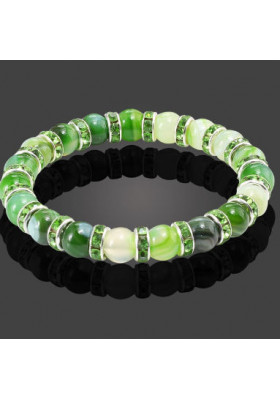 Bracelet Perles Naturelles Vertes