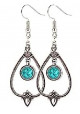 Boucles d'Oreilles Perles Turquoises