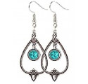 Boucles d'Oreilles Perles Turquoises