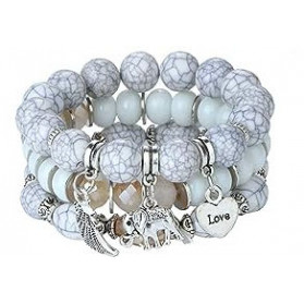 bracelet charms blanc