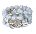 bracelet charms blanc