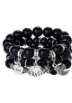 bracelet multirang noir