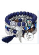 bracelets charms bleu