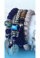 bracelets charms bleu